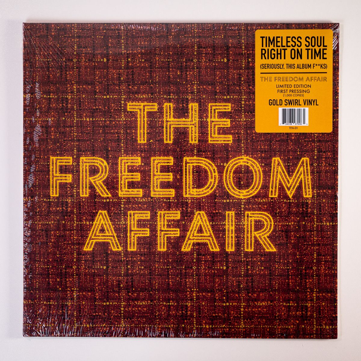 The Freedom Affair: Indies Orange w/ Black Swirl Vinyl