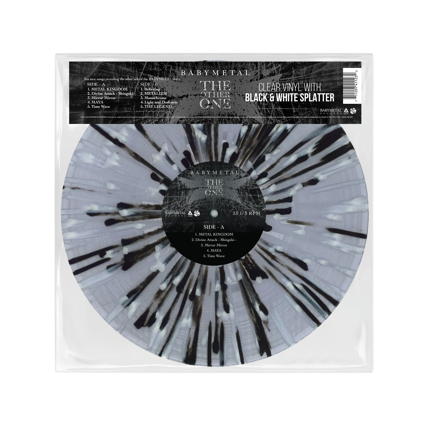 THE OTHER ONE: Clear with White & Black Splatter Vinyl LP