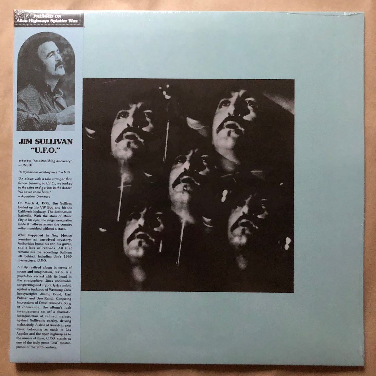 U.F.O.: Blue With Black Splatter Vinyl LP