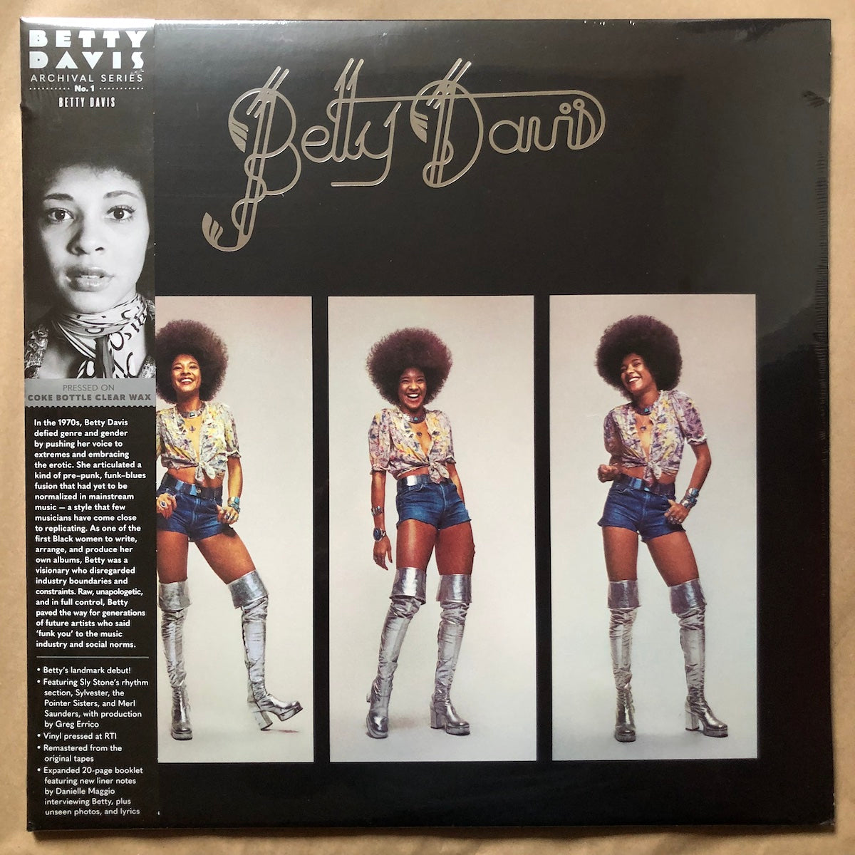 Betty Davis: Coke Bottle Clear Vinyl LP