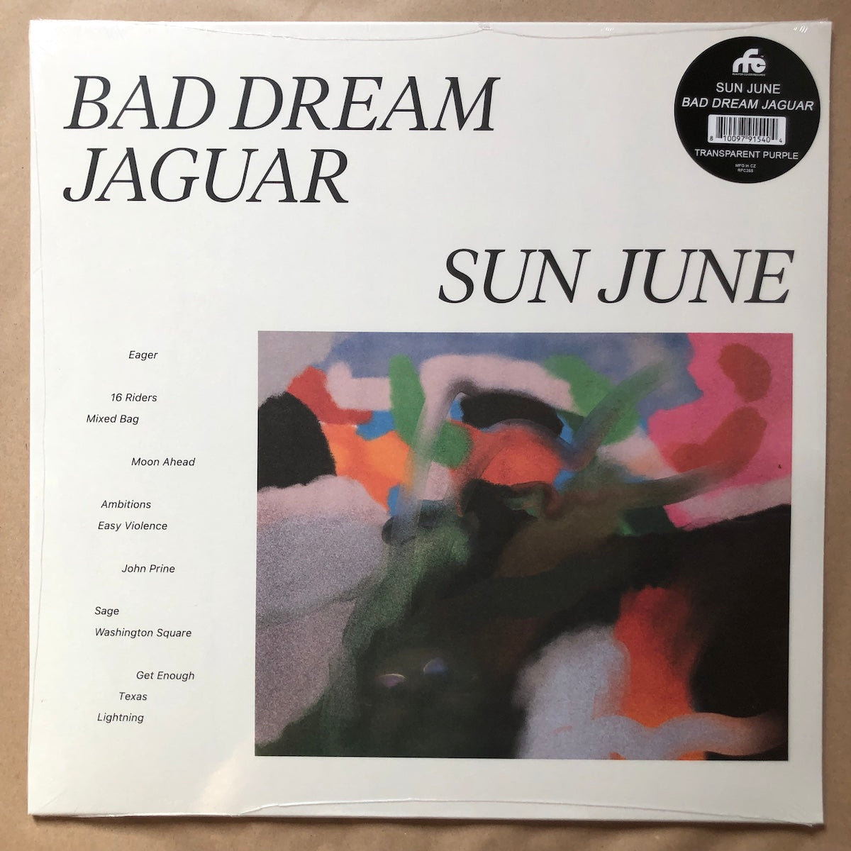Bad Dream Jaguar: Transparent Purple Vinyl LP
