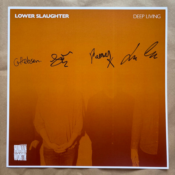Deep Living: Deluxe Deep Blue Eco Mix Vinyl LP + Signed Print