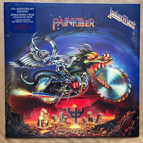 Painkiller: Blue and White Marble Vinyl LP (National Album Day)