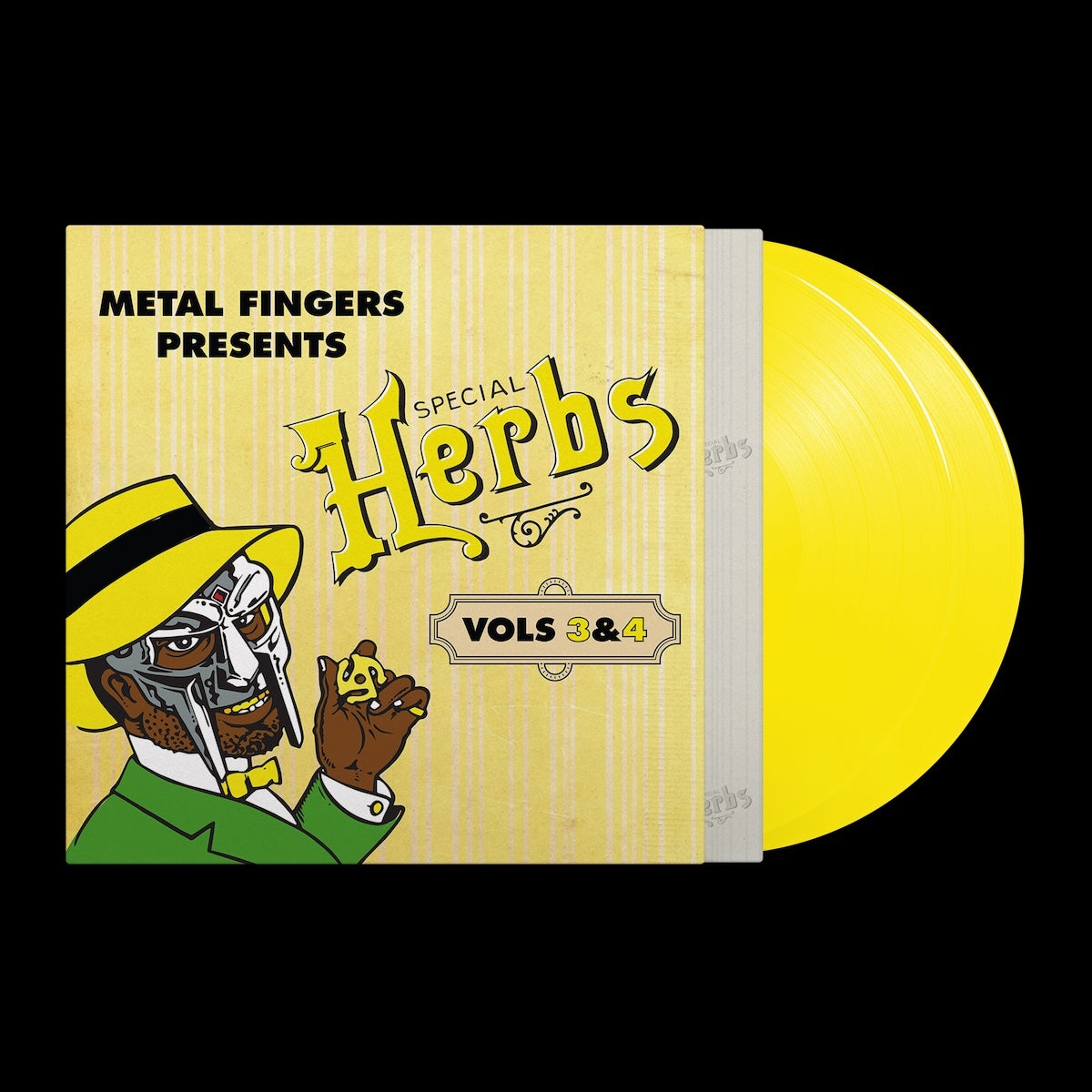 Metal Fingers Presents: Special Herbs Vol. 3 & 4: Lemon Yellow Double Vinyl LP
