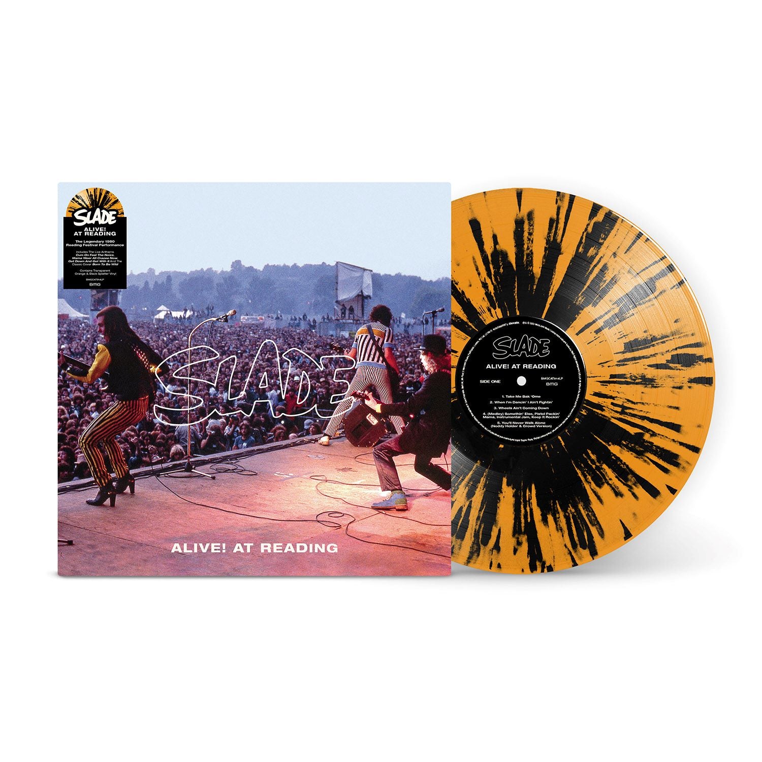 Alive! At Reading: Orange & Black Splatter Colour Vinyl LP