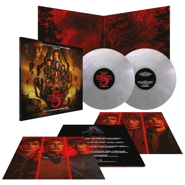 Stranger Things 5 (Original Score - Volume Two): Metallic Silver Double Vinyl LP