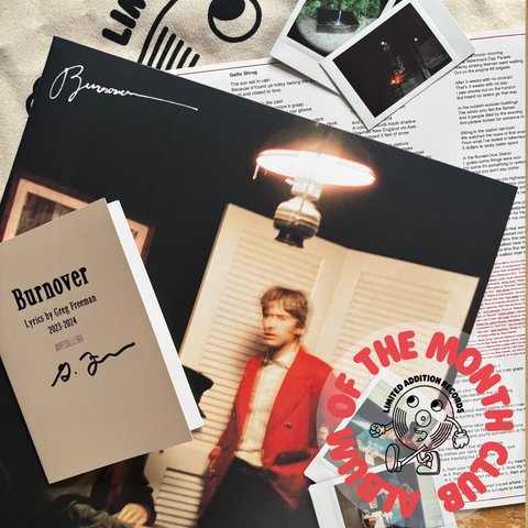 Burnover: Signed Lyric Book and Polaroid