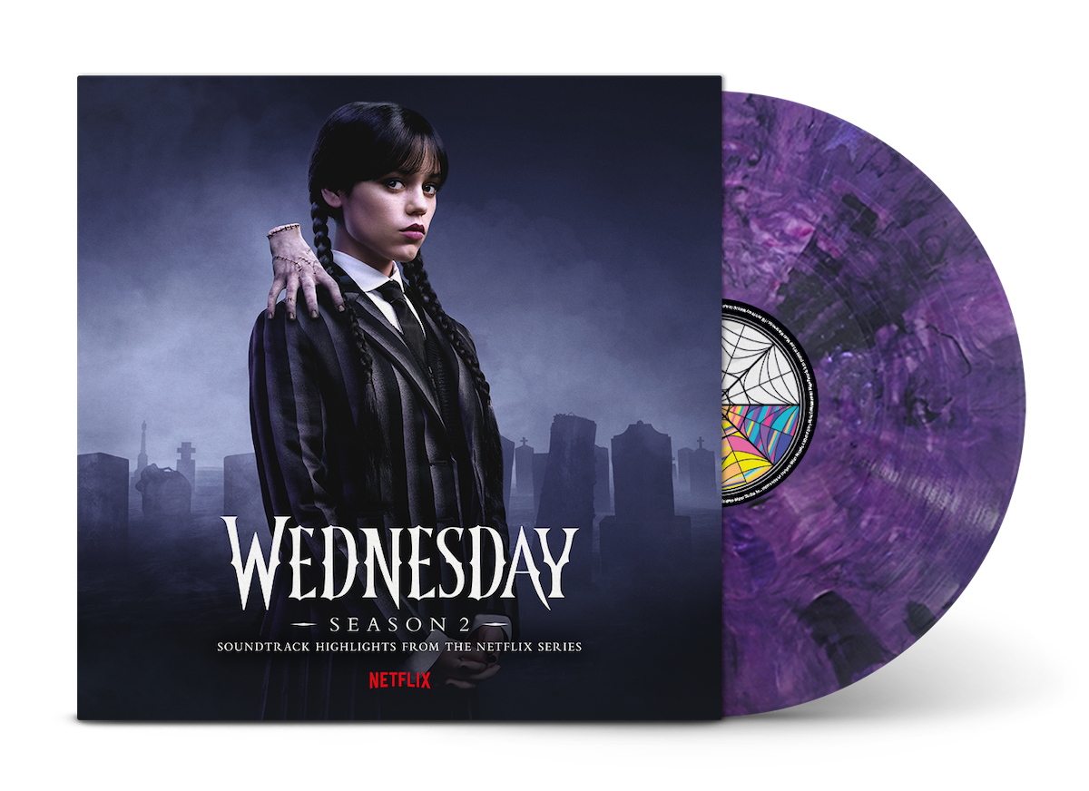 Wednesday: Season 2 (Original Soundtrack from the Netflix Series): Purple and Black Blended Transparent Vinyl LP